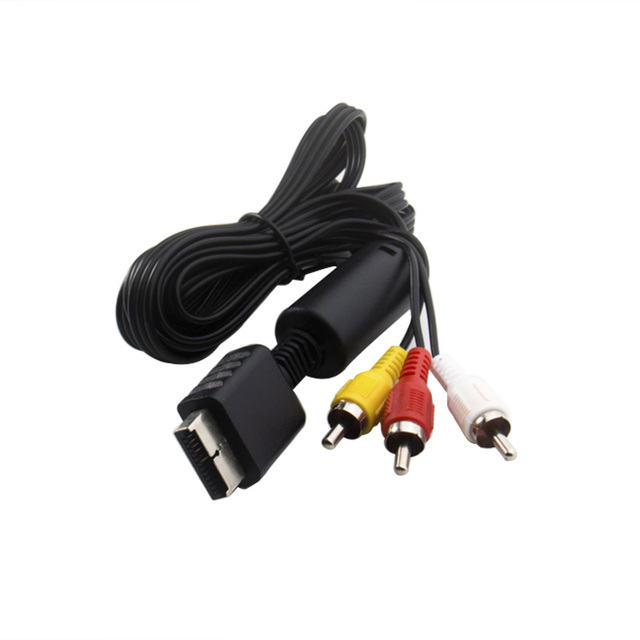 3RCA AV PS2 AV Cable Audio Video Cable for PS3 AV to RCA Composite Audio Video TV Cord Compatible With PS2