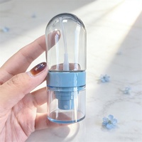Botella Redonda Transparente de PETG al por Mayor con Tapa, Nuevo Estilo, Envase de Plástico Invertido para Cosméticos y Cuidado de la Piel, Pulverizador de Niebla Fina
