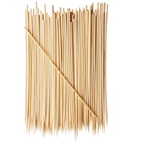 Brochettes de barbecue en bambou à long manche, style coréen, écologiques, jetables, résistantes aux hautes températures pour barbecue en extérieur