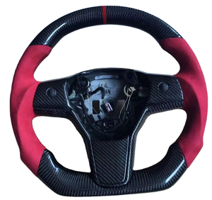 Volant sport en fibre de carbone 3K - Carbone pré-imprégné, haute adhérence, rigide, adapté aux véhicules de performance - Product Image 1