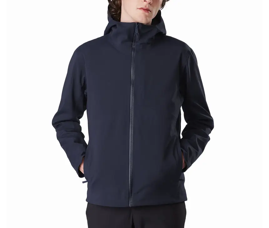 Yüksek kalite erkek softshell ceket nefes özel rüzgar geçirmez ceket özelleştirilmiş OEM LOGO açık ceketler