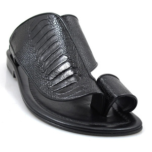 Xinzirain, sandalias árabes <span class=keywords><strong>de</strong></span> cuero hechas a mano <span class=keywords><strong>de</strong></span> gran tamaño personalizadas, cómodas zapatillas planas sin cordones para <span class=keywords><strong>hombre</strong></span> del Golfo, chanclas, zapatos - Product Image 1