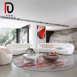 Moderna vendita calda semplice divano in tessuto modello di design divano curvo a forma di zucca divano da soggiorno mobili divano