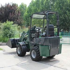 Front End Small Micro Wheel Loader Machine Small Mini Wheel Loader Kubota Engine China Mini Wheel Loader With Air Conditioner