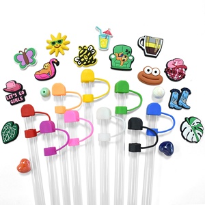 อุปกรณ์ตกแต่งหมวกฟาง PVC แบบนิ่มขนาด 10 มม. ขายส่งตามสั่ง ป้องกันฝุ่น ตกแต่งด้วยหัวเข็มขัด ป้องกันฝุ่น ตกแต่งด้านบนหมวกฟาง - Product Image 1