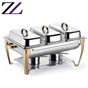 Mini Olla Eléctrica, Calentador de Comida, Plato para Calentar, Tapa Dorada de Acero Inoxidable, Olla para Shabu, Vaporera, Calentador de Comida - Product Image 6