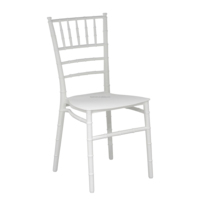 Chaise de salle à manger Chiavari en polypropylène blanc moderne et abordable