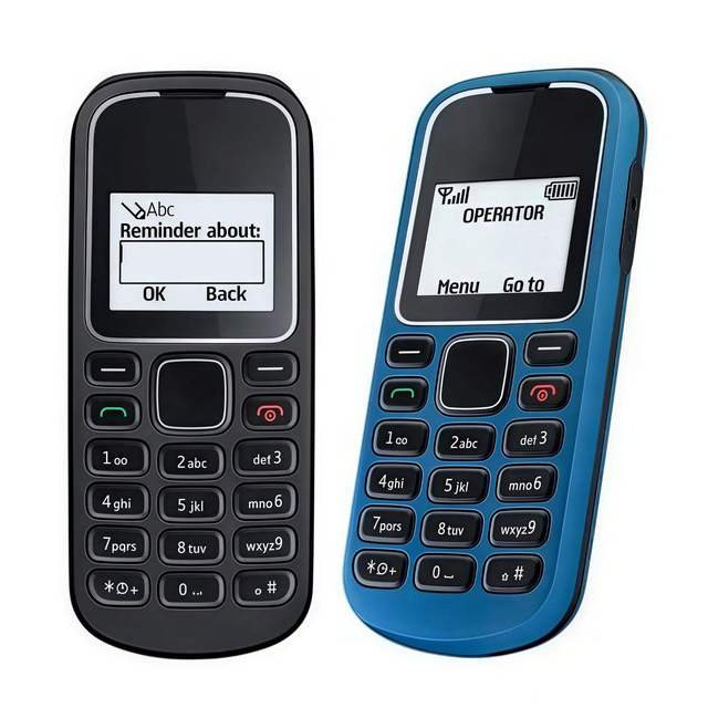 Factory Wholesale 1280 Bar Feature Phone 2G GSM Dual SIM Band Unlocked Mobile 800mAh Long Standby Unlocked Basic Cheap Mobile