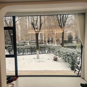 Fenêtre à double vitrage trempé bon marché, fenêtre fixe en aluminium, design de fenêtres à la française - Product Image 3