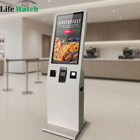 Kiosco de Autoservicio con Pantalla Táctil de 21.5 Pulgadas, Sistema Android, Escáner QR, Cámara, para Pedidos y Pagos en Tiendas de Conveniencia y Supermercados