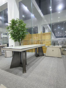 Table basse moderne personnalisée en marbre blanc panda pierre naturelle avec finition aiguisée pour une utilisation en intérieur pour les hôtels - Product Image 3