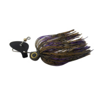 Leurre de pêche Chatterbait avec jupe en silicone et spinner vibrant, 15g/0.53OZ, pour la pêche au bar, à la truite, en eau douce et en eau salée