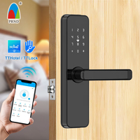 Cerradura Electrónica Inteligente sin Llave con Código, App TTlock TT, con Pestillo Simple de 60mm/70mm para Puerta de Madera, Hotel, Suites, Conectada a la Nube