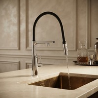 Robinet de cuisine extractible à double sortie avec tuyaux filtrés séparés, capteur d'eau chaude instantanée, usage commercial et domestique, OEM LUCKBOIL