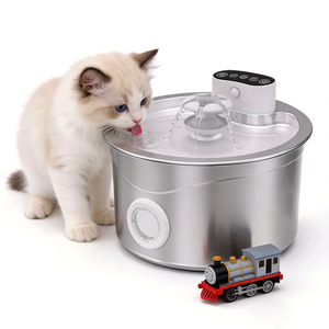 Bebedero para Mascotas de Acero Inoxidable Anti-Derrames, Base Antideslizante, Tazón de Agua para Mascotas - Product Image 1