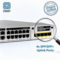 Cisco Switch Catalyst C9300-48U-M 48 Port Gigabit UPOE Layer 3 Switch 822W/1800W PoE 256Gbps 480G StackWise Meraki Cloud Managed
