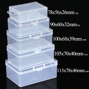 Sunshing nhựa nhỏ mini rõ ràng mặt hàng mỹ phẩm vuông hình chữ nhật trường hợp <span class=keywords><strong>PP</strong></span> lưu trữ cho container hạt bao bì hộp với nắp - Product Image 2