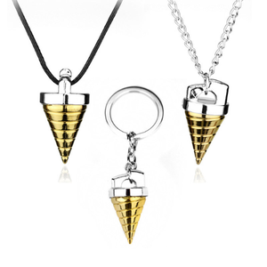 Collar y Llavero <span class=keywords><strong>de</strong></span> Aleación con Colgante <span class=keywords><strong>de</strong></span> Diseño Anime Gurren Lagann <span class=keywords><strong>Simon</strong></span>'s Core Drill para Decoración - Product Image 1