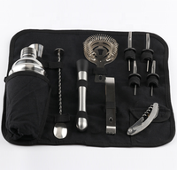 Kit d'outils de Bar Portable, 23, 7, 8, 12 pièces, pour Bar, Shaker de Cocktail, avec sac