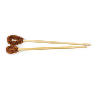 Eco Friendly Durable <strong>Wooden</strong> <strong>Toilet</strong> <strong>Brush</strong> with Long Handle and Coconut Fiber Bristles for Bathroom <strong>Toilet</strong> Cleaning - Product Image 2