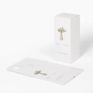 Petit emballage en carton rigide de haute qualité de luxe personnalisé boîtes cadeaux en papier pliables avec couvercle amovible blanc