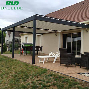 Nuevo diseño, pérgola, <span class=keywords><strong>4x3</strong></span>, sistema de <span class=keywords><strong>techo</strong></span> de apertura, gazebo de aluminio - Product Image 4