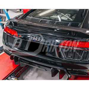 Difusor de parachoques trasero de fibra de carbono seco agresivo para Audi R8 Gen2 2016-2019 - Product Image 5