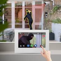 IP65 ponsel pintar tahan air, aplikasi hidup pintar IP65 Buka kunci jarak jauh 2MP 1080P Tuya WiFi pintar bel pintu Vila Kamera Pintu ponsel