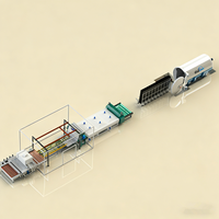 Ligne de production de verre feuilleté PVB avec PLC et moteur, incluant des systèmes de pré-pressage et d'autoclave, four de trempage du verre