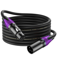 Câble XLR Direct Usine Personnalisable, Femelle vers Mâle 3 Broches, Câble Audio Microphone XLR pour Enceinte 1m 3m 5m 10m 15m