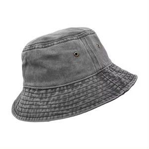 หมวกบัคเก็ตใส่ได้ทั้งชายและหญิงหมวกผ้ายีนส์ย้อนยุคย้อนยุคย้อนยุคทรงถังแบบออกแบบได้ตามที่ต้องการ - Product Image 3
