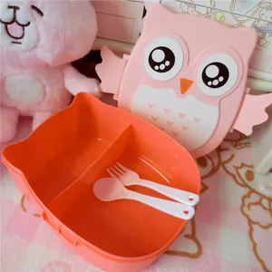 1300ml Portable <b>Kids</b> Student Lunch <b>Box</b> Plastic Bento <b>Box</b> Leak Proof Lid Spoon Cutlery Eco-Friendly Microwavable Carton - Product Image 2
