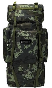 Gtsgear 110L เป้เหล็กรูปตัวยู, กระเป๋าเป้สะพายหลังแบบมีซิปความจุขนาดใหญ่สำหรับตั้งแคมป์กลางแจ้งเดินป่าท่องเที่ยวยามว่าง - Product Image 6
