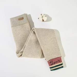 Venta directa de fábrica, pantalones casuales <span class=keywords><strong>térmicos</strong></span> gruesos de invierno para niñas, mallas de algodón lavado para niños, ropa cálida para niños - Product Image 3