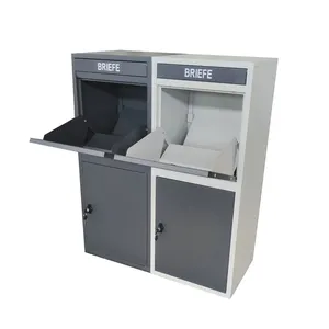 Stainless Steel Parcel Box Locker Dropbox Package Dropping Metal Outdoor Newspaper Letter Box Mailbox