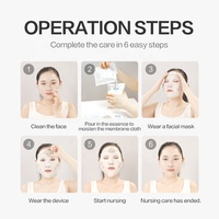 MOQ Lumikitten Centella Masque de Beauté Microcourant Traitement Contour des Yeux Recharge 12 Sets Formule à Base d'Eau Tous Types de Peau