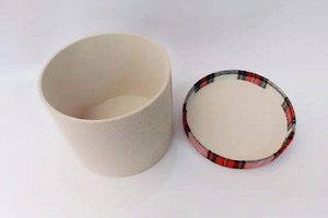 Papier d'emballage de Noël et boîtes en carton, tube en carton imprimé, prix bas, prix compétitif, boîte ronde en carton - Product Image 5