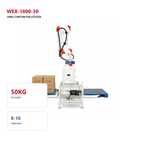 Solution de palettisation industrielle Wanerx 860 kg avec moteur à engrenages PLC et ventouses pour la manutention logistique rapide des cartons en usine