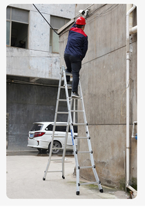 Manufacturer Aluminum Construction Step <strong>Wall</strong> <strong>Ladder</strong> Extension <strong>Ladder</strong> Multi Purpose <strong>Ladders</strong> - Product Image 6
