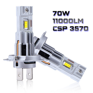 Mini Size <b>Plug</b> and Play 70W 11000LM Car Led Bulbs 9005 HB3 9006 HB4 H4 H7 H11 Led Headlights - Product Image 2
