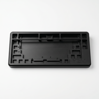 Boîtier de clavier mécanique usiné CNC sur mesure, touches en aluminium anodisé, service d'usinage de haute précision pour clavier DIY