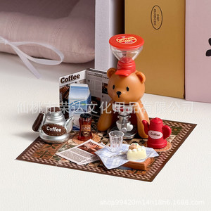 Yixin Cute Chef Story <b>Miniature</b> Kitchen Blind Box 6 Pcs DIY Assembly Toy For Children Age 5 7 Years - Product Image 4