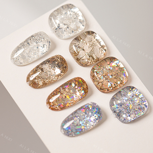 AILANUO 4Colors Reflective Glitter Gel <b>Nail</b> Polish <b>Set</b> Sparkling Diamond UV Gel Varnish Soak Off <b>Nail</b> Art Gel Kit for <b>Nail</b> Salon - Product Image 2