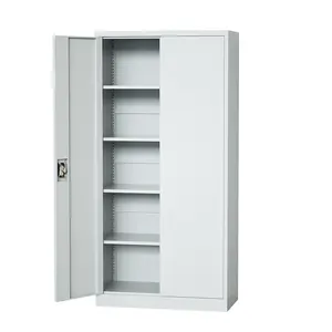 Cupboard Metal Storage Cabinet For Workshop Garage 2 Doors Cabinet File Steel Iron Cupboard Office Storage Cabinet