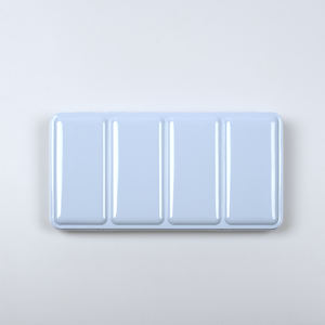 Boîte en métal bleu <span class=keywords><strong>pastel</strong></span> pour <span class=keywords><strong>palette</strong></span> de peinture, 22*11*2cm, pour pigments DIY avec fente, 48 compartiments demi-pan et pan complet, pour <span class=keywords><strong>aquarelle</strong></span>, huile et acrylique - Product Image 1