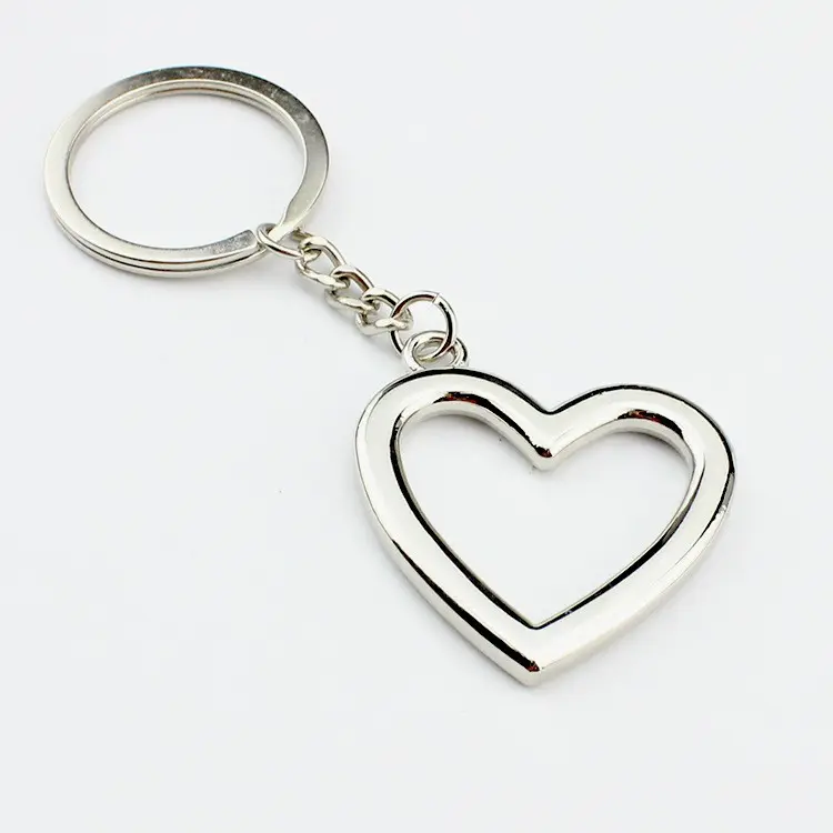 प्रीमियम उपहार रचनात्मक प्यार कुंजी श्रृंखला धातु व्यक्तिगत खोखले दिल चाबी का गुच्छा