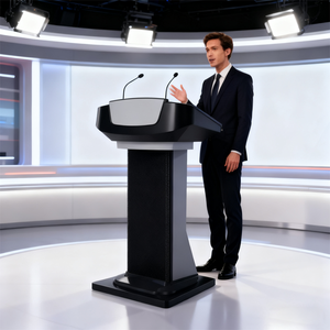 Focus Metal Haut-parleur et amplificateur intégrés Podium numérique Pupitre d'église multifonctionnel Pupitre électronique - Product Image 2