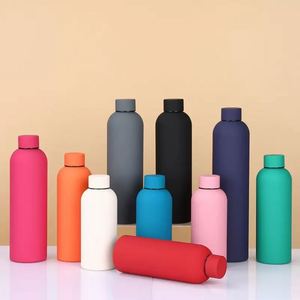 Botellas Deportivas de Metal Reutilizables con Logotipo Personalizado, Botellas de Agua con Aislamiento al Vacío de Acero Inoxidable, Termos para Beber - Product Image 1