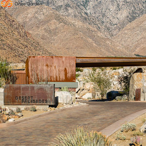 Revêtement en acier corten moderne et patiné avec un design personnalisé pour les panneaux de mur-rideau extérieurs imperméables et écologiques - Product Image 3