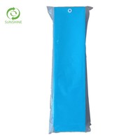Rideau médical jetable bleu non tissé, ignifuge, antibactérien, imprimable, pour usage sanitaire - Vente en gros usine